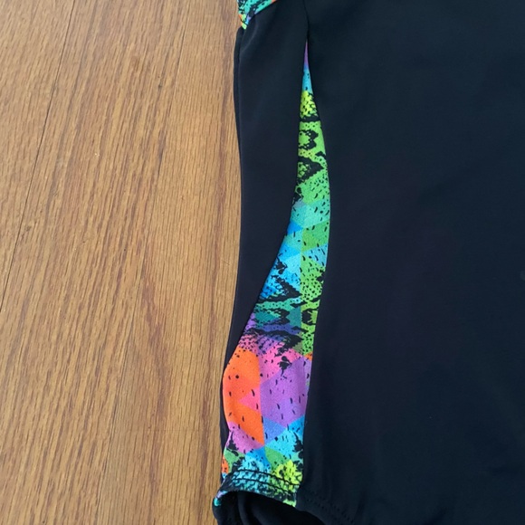 GK Leotard Black with Vibrant Accents - Picture 4 of 8